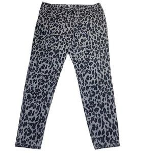 Style & Co Jeans Womens 14 Curvy Skinny Leopard Print Mid-Rise Stretch Casual